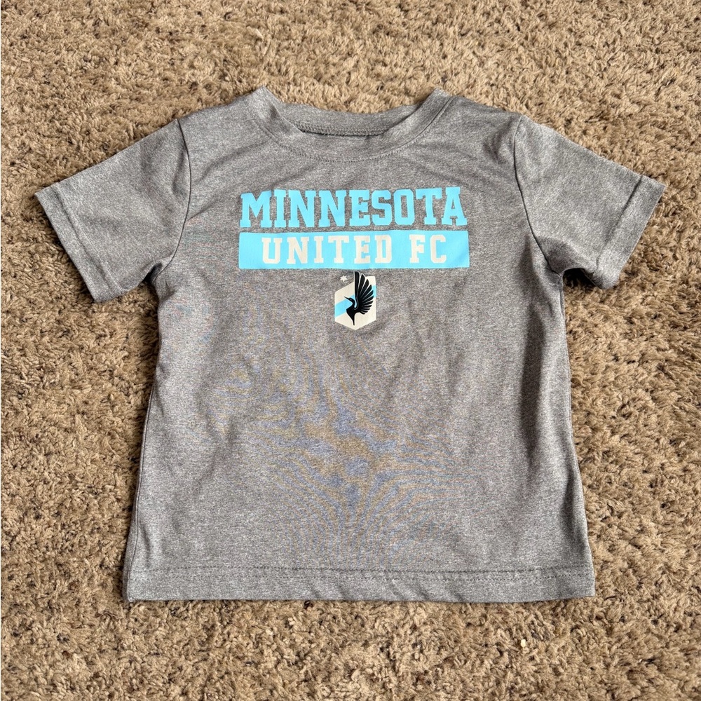 MLS MNUFC Minnesota United Loons Football Club Soccer Tshirt 3T Toddler